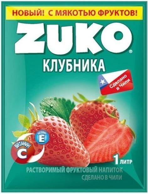 Растворимый напиток Zuko Клубника 20 гр., саше
