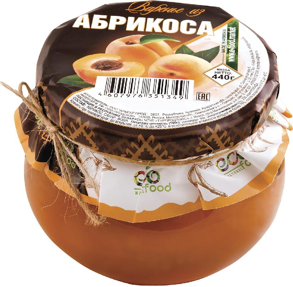Варенье Ecofood из абрикоса 440 гр., стекло