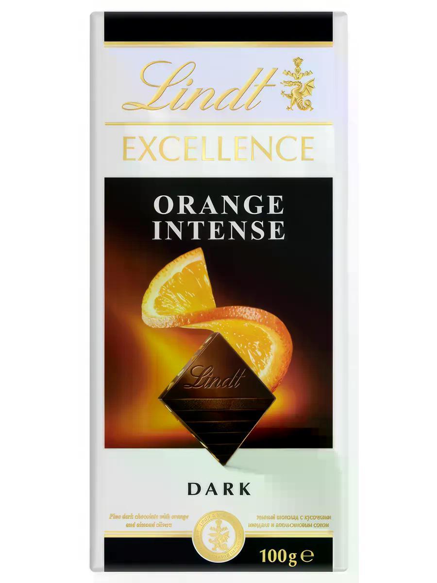 Шоколад Lindt Excellence Orange Intense темный с апельсином 100 гр., картон