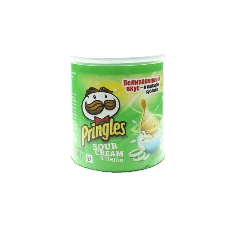 Чипсы Pringles сметана и лук 40 гр., туба