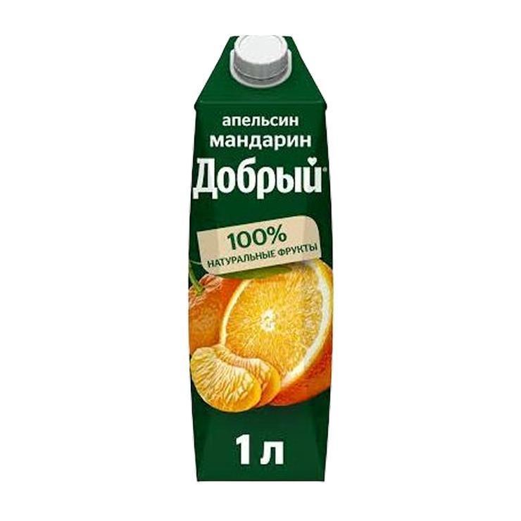 Сок Добрый апельсин мандарин 1 л., тетра-пак