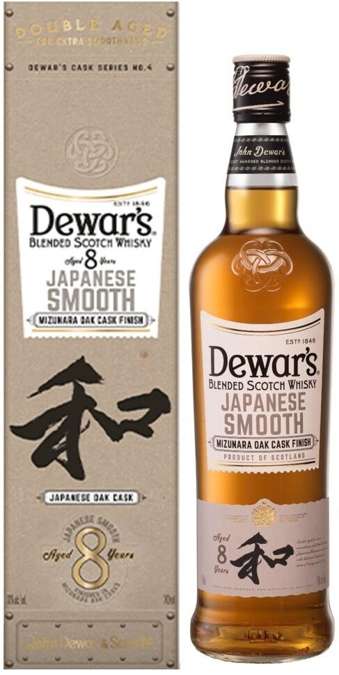 Виски Dewar's, Japanese Smooth 40% 8 лет выдержки, Шотландия, 700 мл., подарочная упаковка