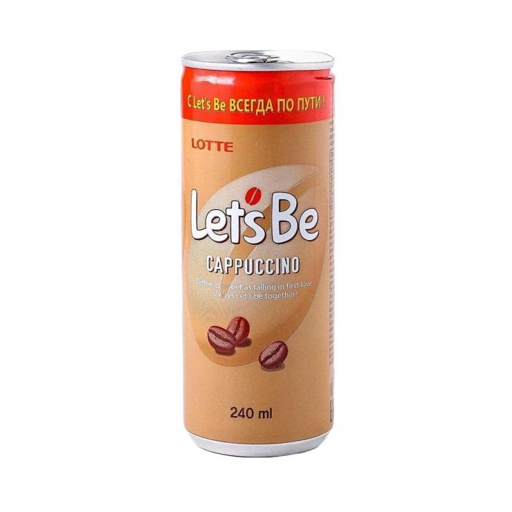 Напиток кофейный Lotte Lets Be капучино 240 мл., ж/б