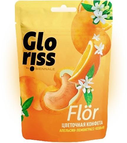 Конфета Gloriss by Biennale Flor Кешью-апельсин-лемонграсс 65 гр., дой-пак