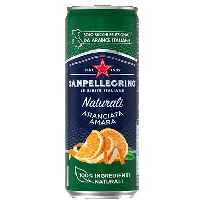 Напиток сильногазированный Sanpellegrino Aranciata Amarа 330 мл., ж/б