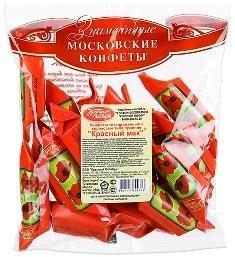 Конфеты шоколадные Красный Октябрь Красный мак 250 гр., флоу-пак