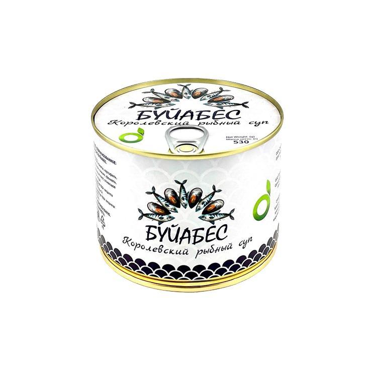 Суп ECOFOOD буйабес королевский рыбный 530 гр., ж/б