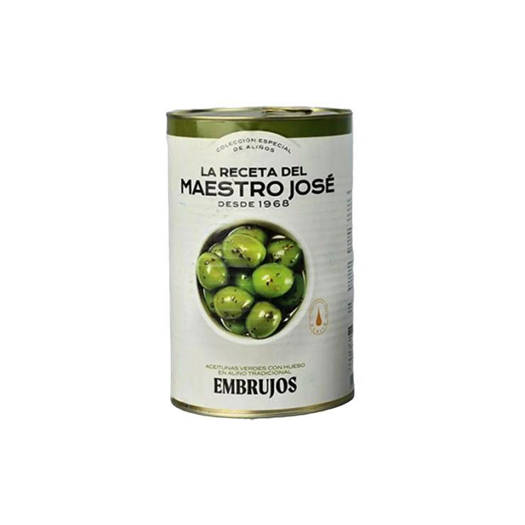 Оливки Don Gastronom зеленые с ароматными травами 4,2 л., ж/б