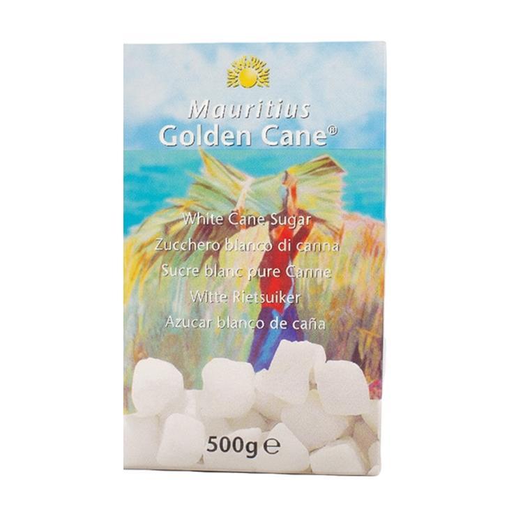 Сахар Golden Cane тростниковый белый кусковой рафинированный 500 гр., картон