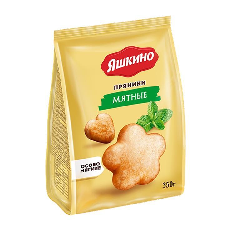 Пряники Мятные, Яшкино, 350 гр., флоу-пак
