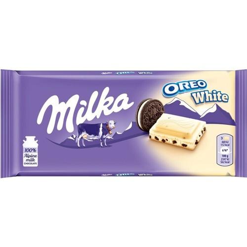 Шоколад Milka oreo white белый 100 гр., флоу-пак