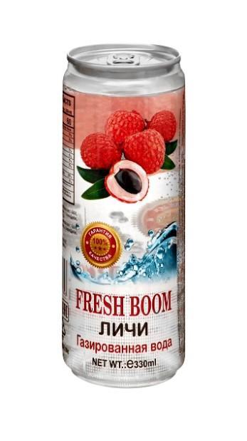 Вода газированная Fresh Boom Личи 330 мл., ПЭТ