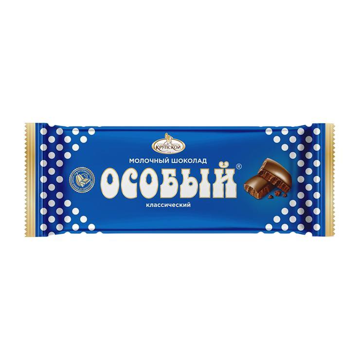 Шоколад КФ им. Крупской Особый молочный 200 гр., флоу-пак