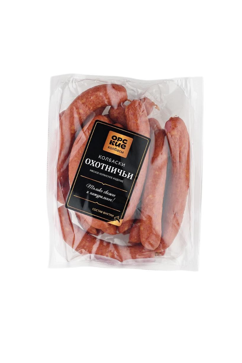 Колбаски Орский Мясокомбинат охотничьи п/к з/с 500 гр., в/у
