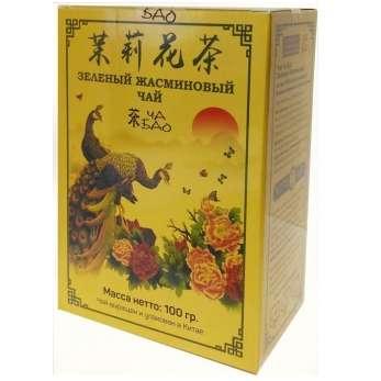 Чай зеленый Жасминовый Чао Бао 100 гр., картон
