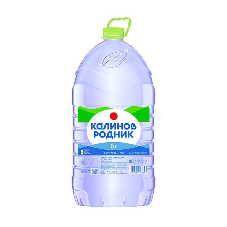 Вода негазированная Калинов Родник 6 л., ПЭТ