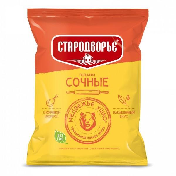 Пельмени Стародворье Сочные куриные 430 гр., флоу-пак