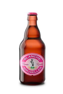 Пиво светлое нефильтрованное, Blanche De Bruxelles Rosee 4,5%, 330 мл., стекло