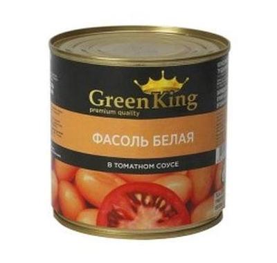 Фасоль белая Green King в томатном соусе 400 гр., ж/б