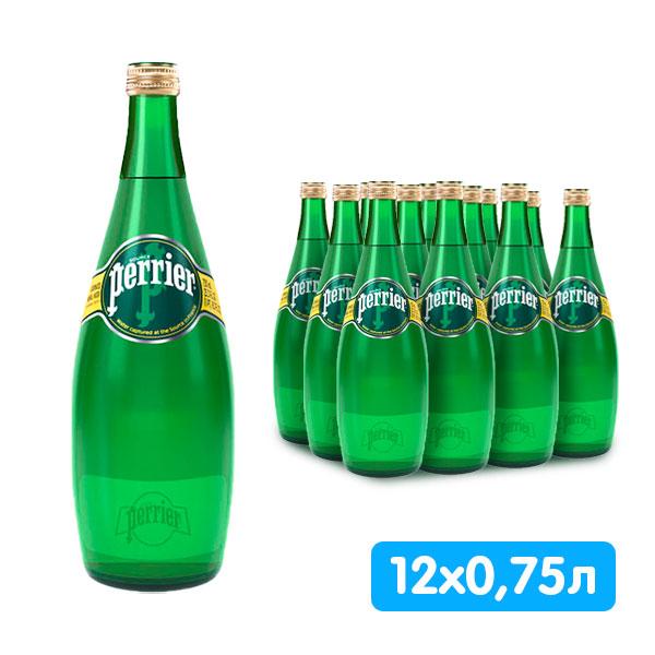 Вода газированная Perrier минеральная 750 мл., стекло