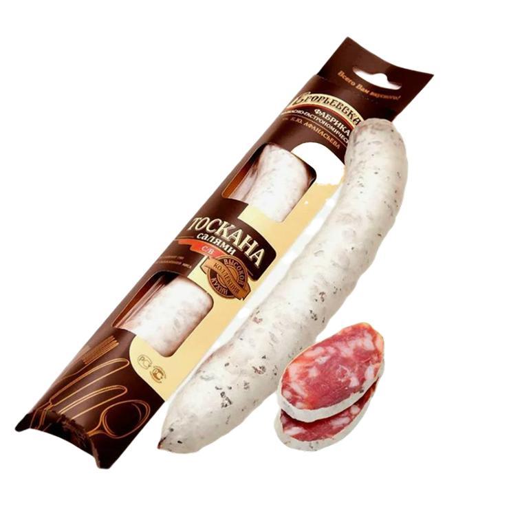 Колбаса Егорьевская КГФ салями тоскана с трюфелем в/с 100 гр., флоу-пак