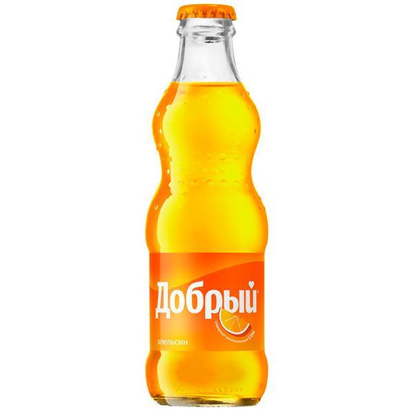 Напиток газированный Добрый апельсин 250 мл., стекло