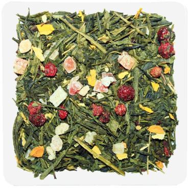 Чай зеленый сенча ZellWell Мишки гамми, 100 гр., пакет из триплекса