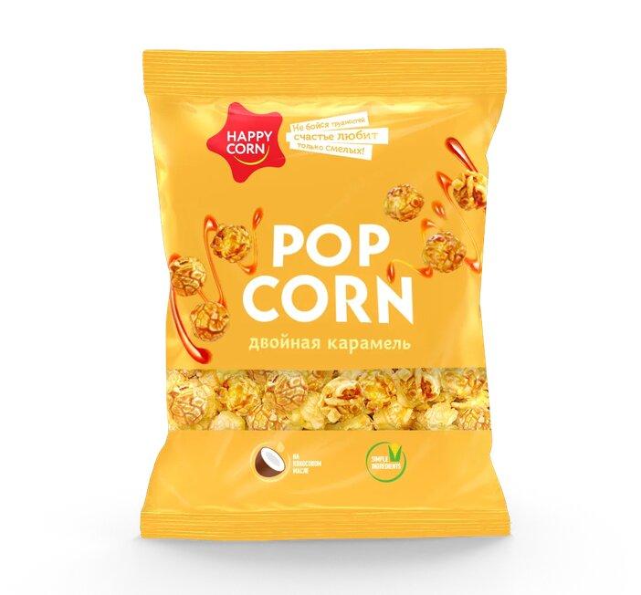 Попкорн Happy Corn Двойная карамель
