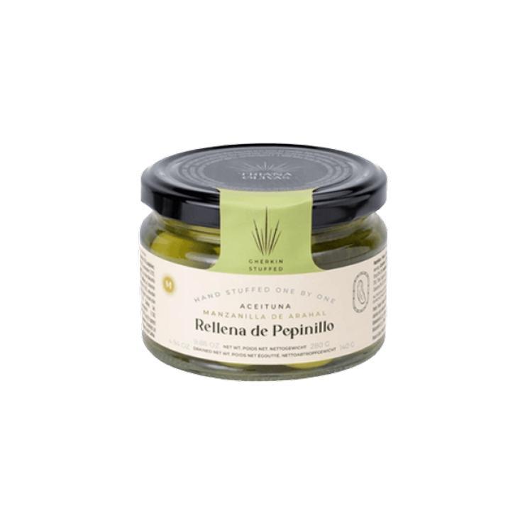 Оливки Manzanilla фаршированные корнишоном 280 гр., стекло