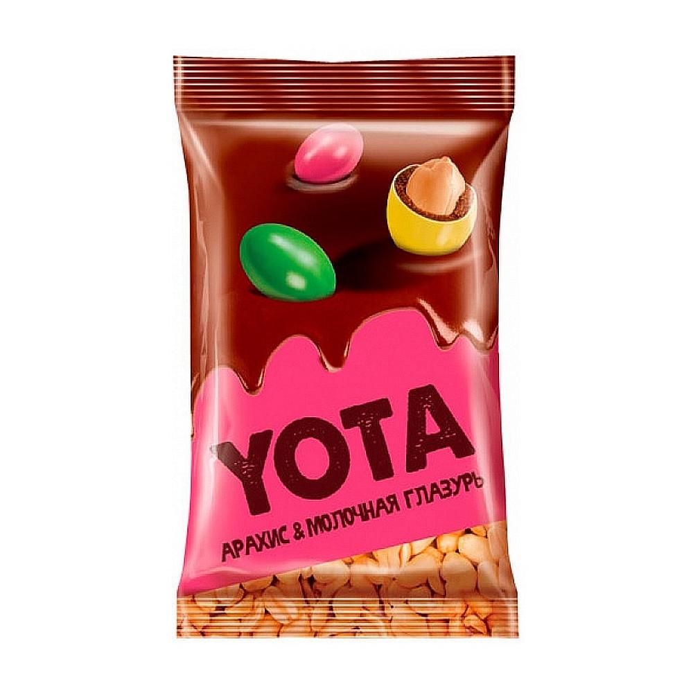 Драже YOTA арахис в молочно-шоколадной и сахарной глазури, 40 гр., флоу-пак