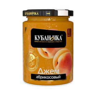 Джем Кубаночка абрикосовый ГОСТ 300 гр., стекло