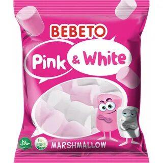 Маршмеллоу Bebeto Pink & white 30 гр., флоу-пак