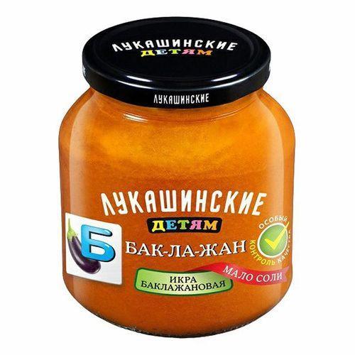 Икра Лукашинские Детям баклажановая 350 гр., стекло