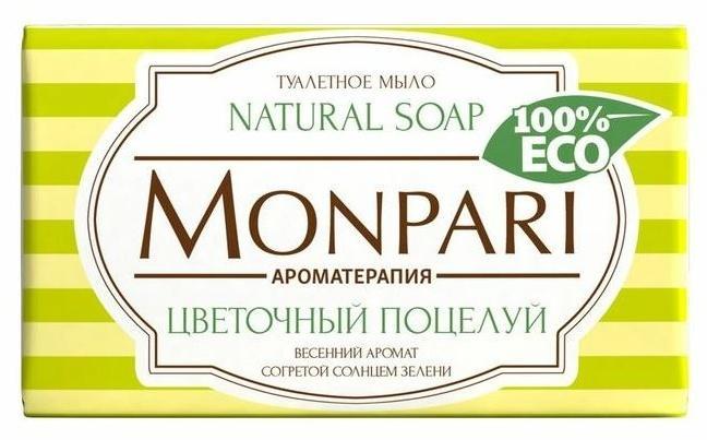 Мыло туалетное Monpari Цветочный поцелуй 180 гр., обертка