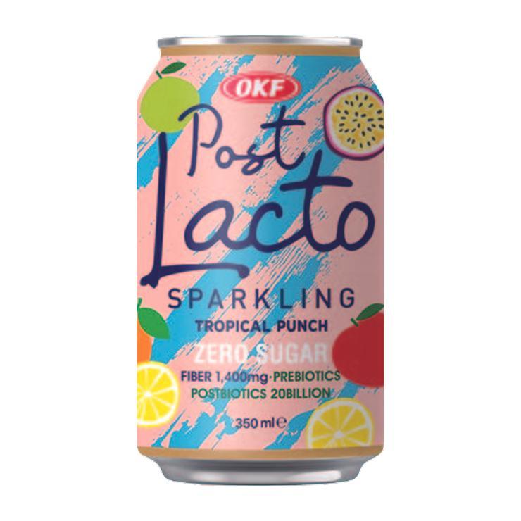 Напиток сильногазированный Post Lacto Tropical Punch zero sugar 350 мл., ж/б