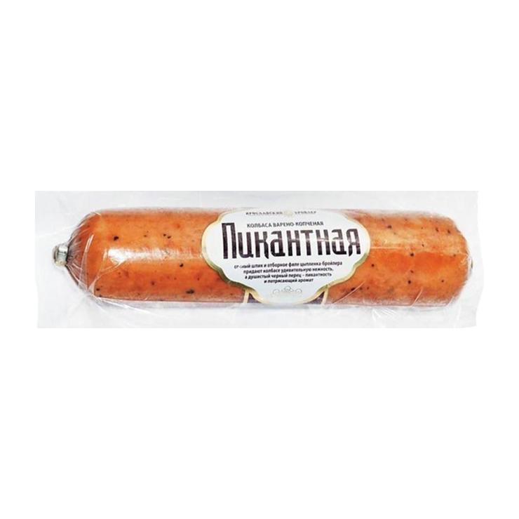 Колбаса Ярославский бройлер пикантная в/к фирменный сорт 320 гр., вакуум