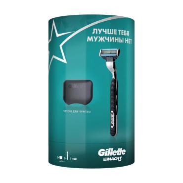 Подарочный набор мужской Gillette Mach3, картон