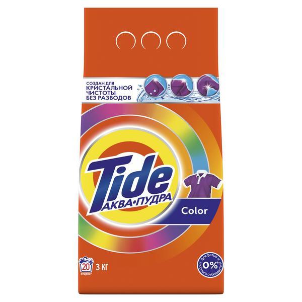 Стиральный порошок Tide Color автомат для цветных вещей 3 кг 3 кг., флоу-пак