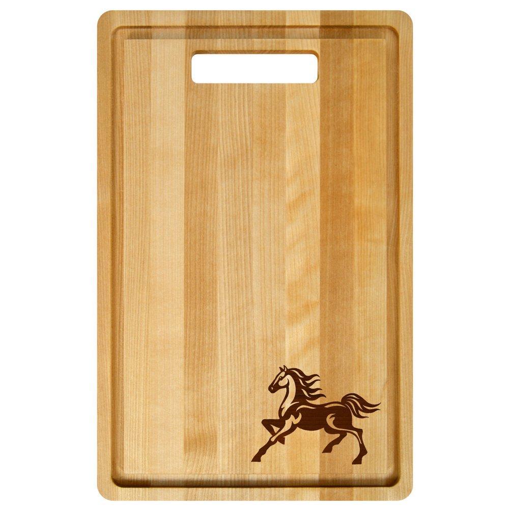 Доска разделочная с желобками Мультидом мустанг 30х20х0,8 см., паекет