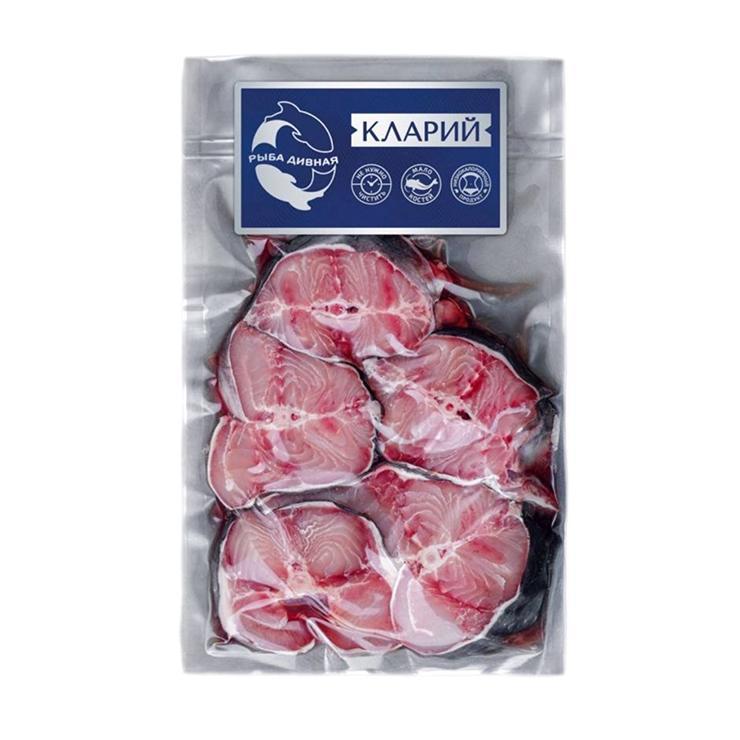 Стейк Рыба дивная клариевого сома с кожей з/м 430 гр., пакет