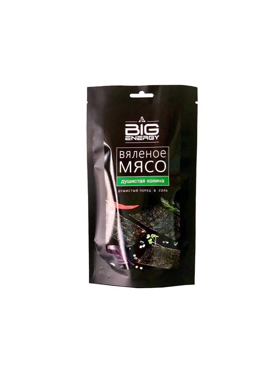 Мясо Big Energy из конины вяленое 50 гр., дой-пак