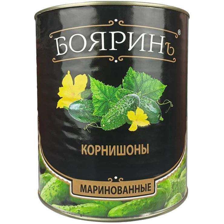 Корнишоны Бояринъ 3-6см маринованные 3100 мл., ж/б