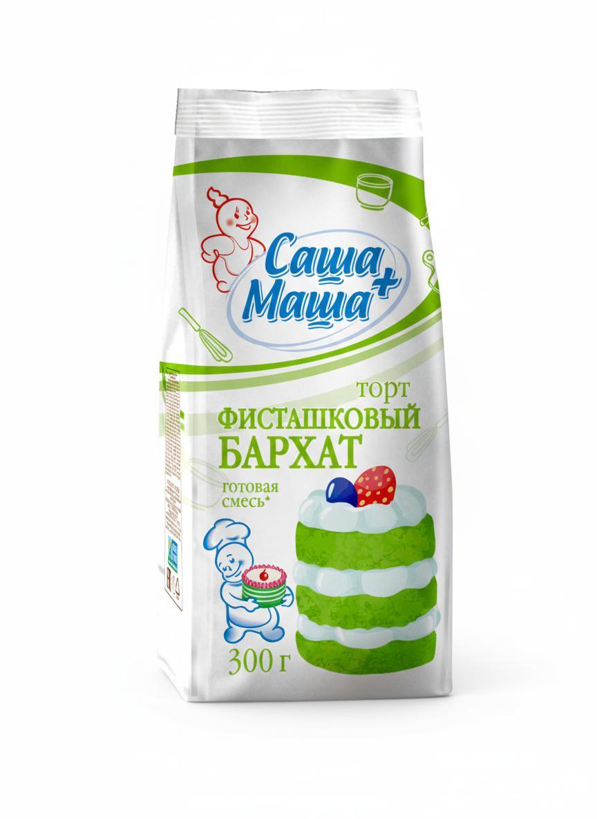 Смесь для выпечки торта Фисташковый бархат С.Пудовъ 400 гр., картон