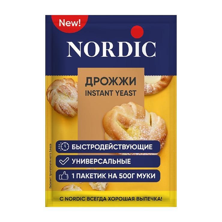 Дрожжи Nordic Instant Yeast хлебопекарные сухие 6 гр., саше