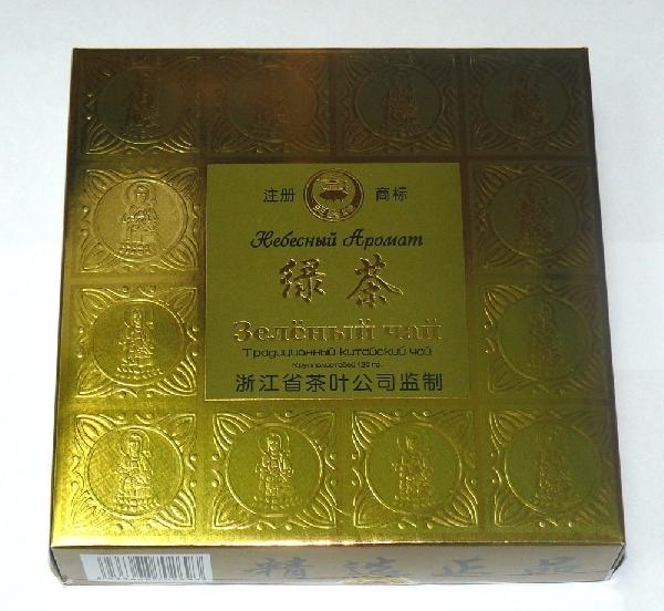 Чай Небесный Аромат, зеленый Традиционный Китайский листовой, 120 гр., картон