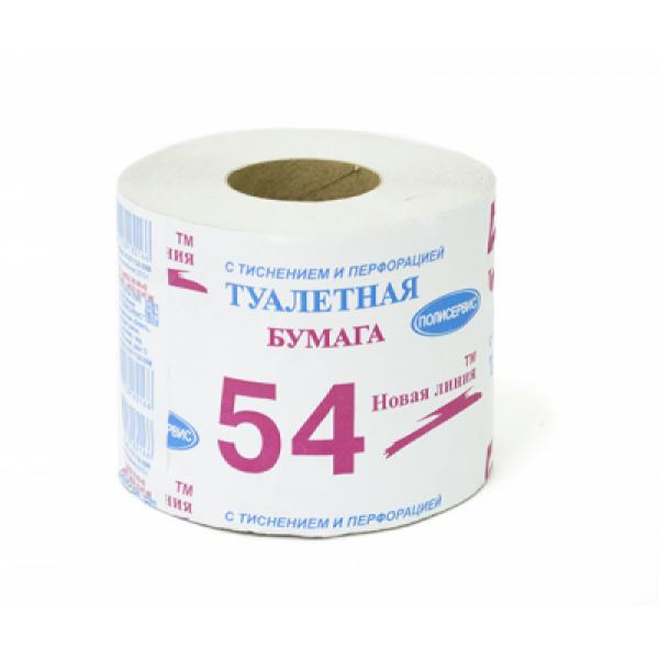 Туалетная бумага Новая линия 54м.