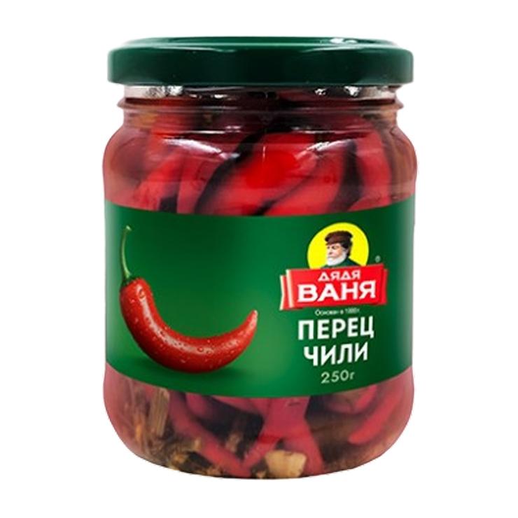 Перец чили Дядя Ваня  маринованный 250 гр., стекло