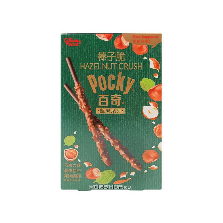 Палочки бисквитные Pocky Hazelnut Crush хрустящий фундук 48 гр., картон