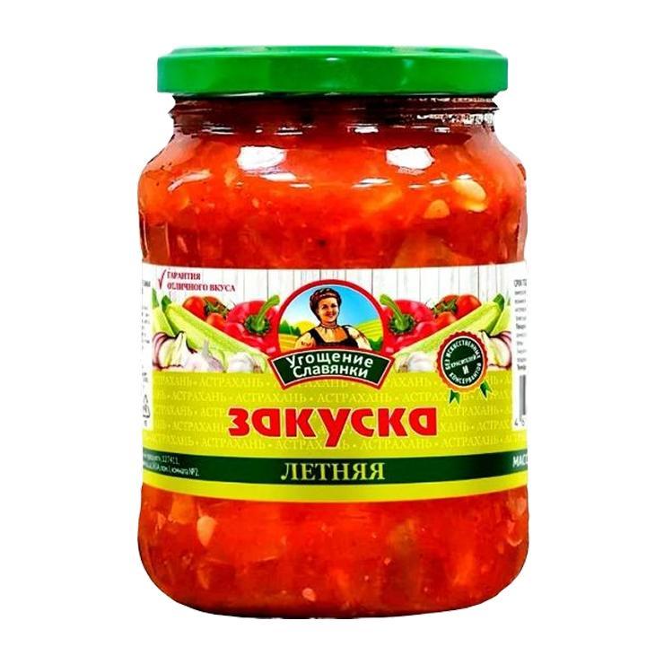 Закуска Угощение Славянки летняя 670 гр., стекло