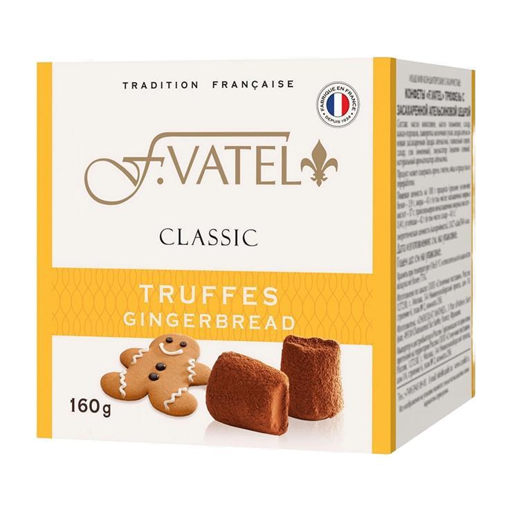 Конфеты F.Vatel трюфель имбирный пряник 160 гр., картон